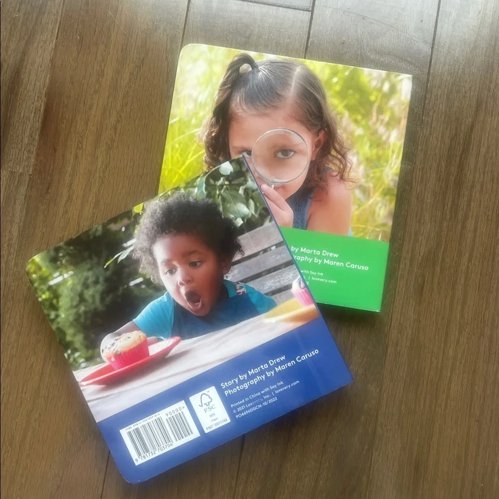 Lovevery Board Books Set - My Favorite Nature Buddy & Making Muffins (Blue) - Picture 2 of 4